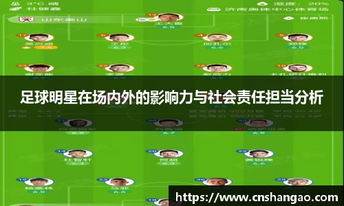 足球明星在场内外的影响力与社会责任担当分析